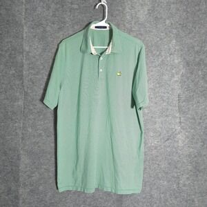 Clubhouse Collection Masters Polo Mens XL Green Stripe CCK1780-004 Golf Italy